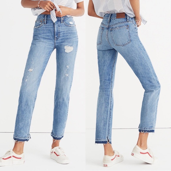 Madewell Denim - Madewell || Classic Straight Jean Destructed Edit